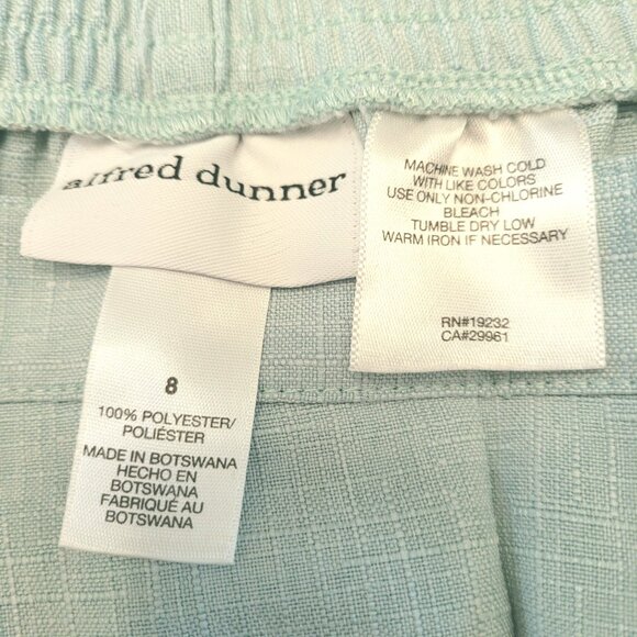 Alfred Dunner Pants Womans Mint Green Dressy Slacks Size 8 JH904 - Picture 3 of 4